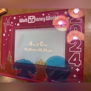 Walt Disney World 2024 Pink Photo Frame